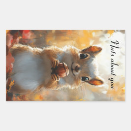 Adesivo Retangular Esquilo, loucos sobre você