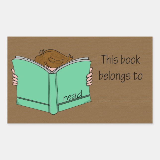 Adesivo Retangular Esse é o meu livro 1 (Frente)