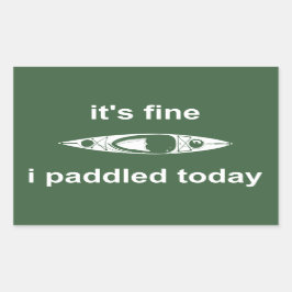 Adesivo Retangular Está tudo bem, eu peguei hoje