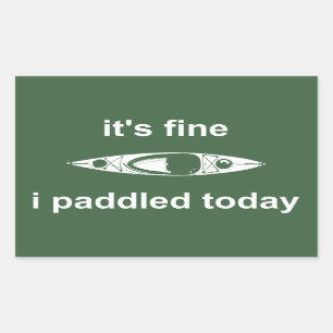 Adesivo Retangular Está tudo bem, eu peguei hoje