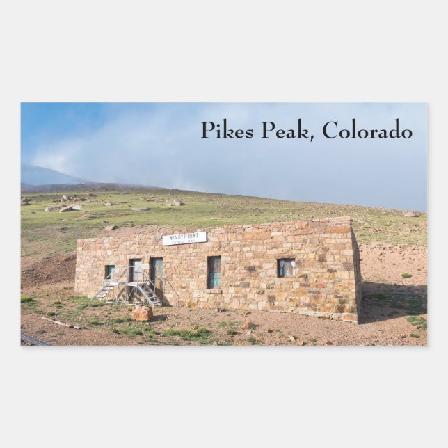 Adesivo Retangular Estação de Pikes Peak (Frente)