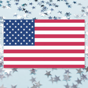 Adesivo Retangular Estados Unidos: Bandeira Patriótica Stars Sticker