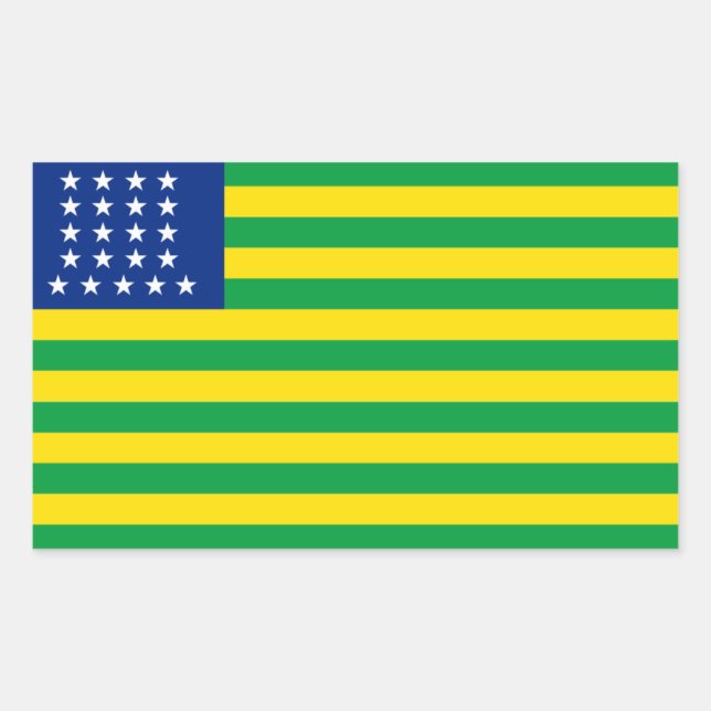 Adesivo Retangular Estados Unidos da América com a bandeira Stickers (Frente)