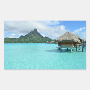 Adesivo Retangular Estância sobre Bora Bora Bora