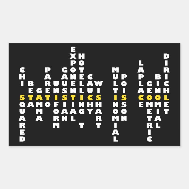 Adesivo Retangular Estatísticas é Legal Sticker (Frente)