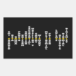 Adesivo Retangular Estatísticas é Legal Sticker