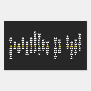 Adesivo Retangular Estatísticas é Legal Sticker