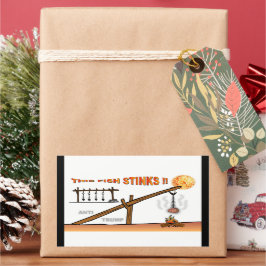 Adesivo Retangular Este peixe fede! / Anti-Trump,