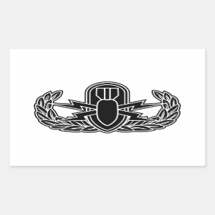 Adesivo Retangular Estêncil EOD