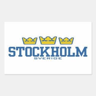 Adesivo Retangular Estocolmo Sverige