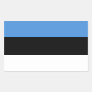 Adesivo Retangular Estónia/bandeira estónia