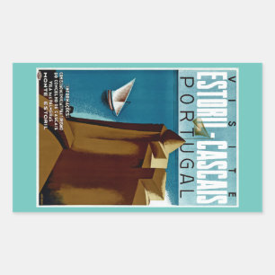 Adesivo Retangular Estoril - Cascais Portugal