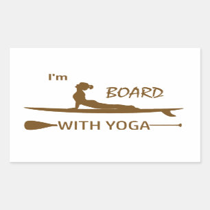 Adesivo Retangular Estou Conselho com Yoga