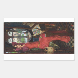 Adesivo Retangular Estou Meio Doente das Sombras - John Waterhouse