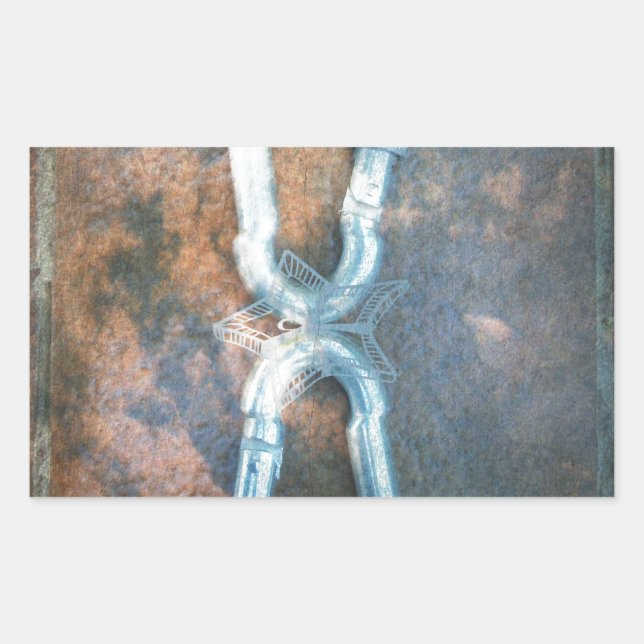 Adesivo Retangular Estrela prateada infinita (Frente)