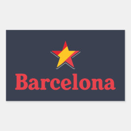 Adesivo Retangular Estrelas da Espanha – Barcelona