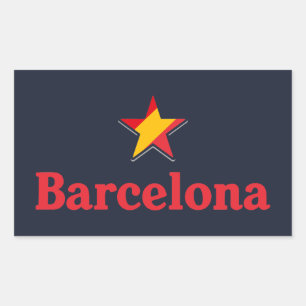 Adesivo Retangular Estrelas da Espanha – Barcelona