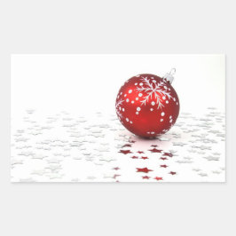 Adesivo Retangular Estrelas de Natal