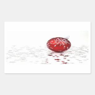 Adesivo Retangular Estrelas do feriado do Natal