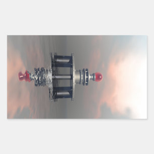 Adesivo Retangular Estrutura Metálica Misteriosa