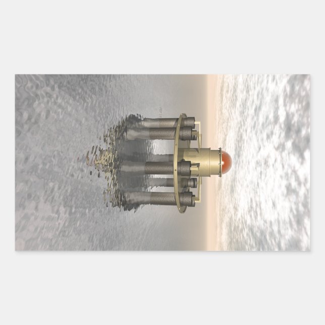 Adesivo Retangular Estrutura No Mar (Frente)