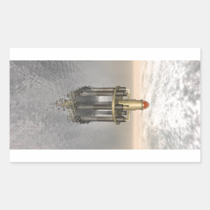 Adesivo Retangular Estrutura No Mar