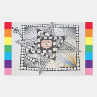 Adesivo Retangular Estúdio 40: Amor é Amor