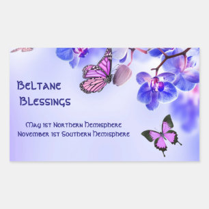 Adesivo Retangular Etiquetas: Bênçãos de Beltane