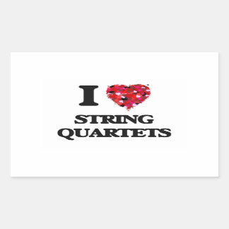 Adesivo Retangular Eu adoro String Quartets