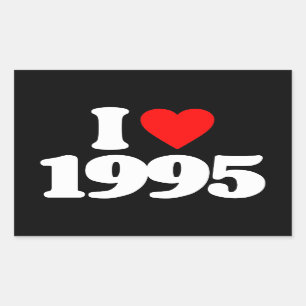 ADESIVO RETANGULAR EU AMO 1995