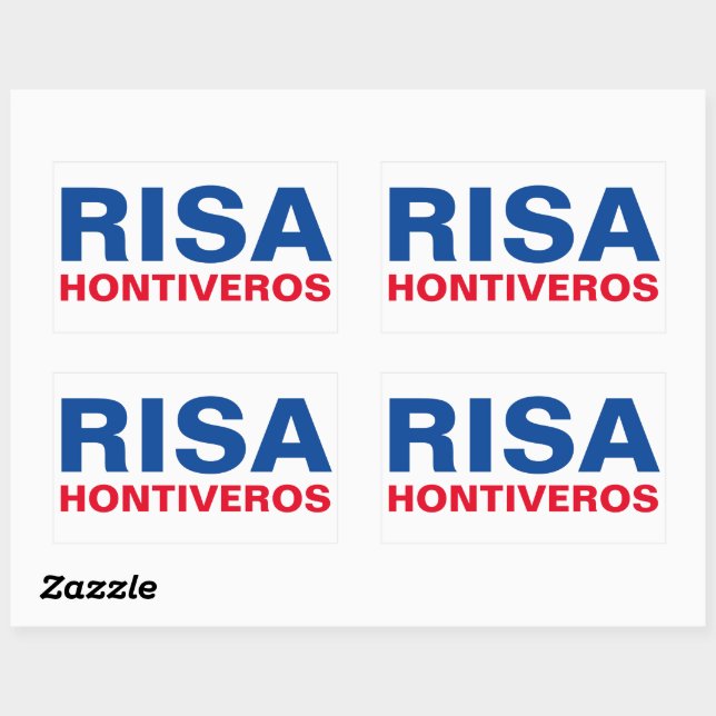 Adesivo Retangular Eu apoio o senador Risa Hontiveros PERSONALIZÁVEL (Folha)