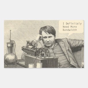 Adesivo Retangular Eu definitivamente preciso de mais largura de band