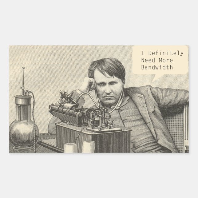 Adesivo Retangular Eu definitivamente preciso de mais largura de band (Frente)