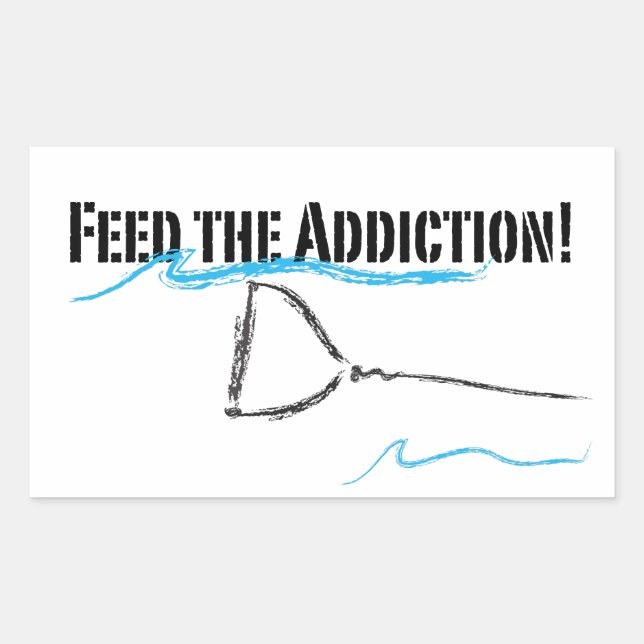 Adesivo Retangular Eu gosto de água (Frente)