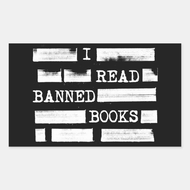 Adesivo Retangular Eu Li Livros Banidos Redados (Frente)