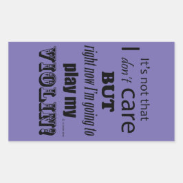 Adesivo Retangular Eu Me Prefiro Violin Rettangular Sticker