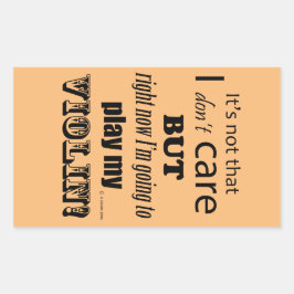 Adesivo Retangular Eu Me Prefiro Violin Rettangular Sticker