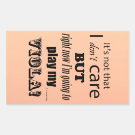 Adesivo Retangular Eu Prefiro Viola Retangular Sticker