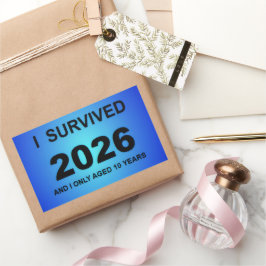 Adesivo Retangular Eu Sobrevivi a 2026