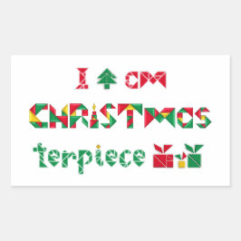 Adesivo Retangular Eu sou a obra-prima CRIST