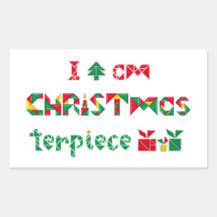 Adesivo Retangular Eu sou a obra-prima CRIST