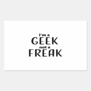 Adesivo Retangular Eu sou um Geek não um louco