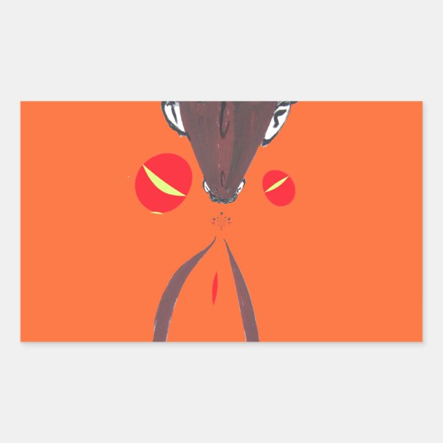 Adesivo Retangular Eu te amo Nakupenda Swahili (Frente)