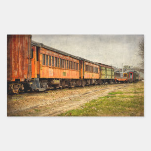 Adesivo Retangular EUA, Indiana. O Museu da Ferrovia North Mudson
