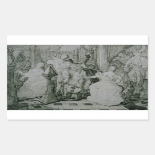 Adesivo Retangular Eugene Delacroix - Le Roy Rene