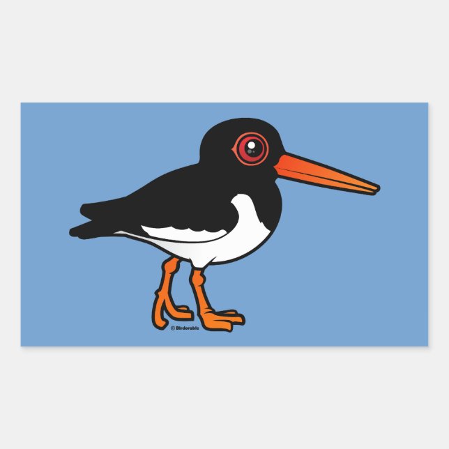 Adesivo Retangular Eurasian Oystercatcher (Frente)
