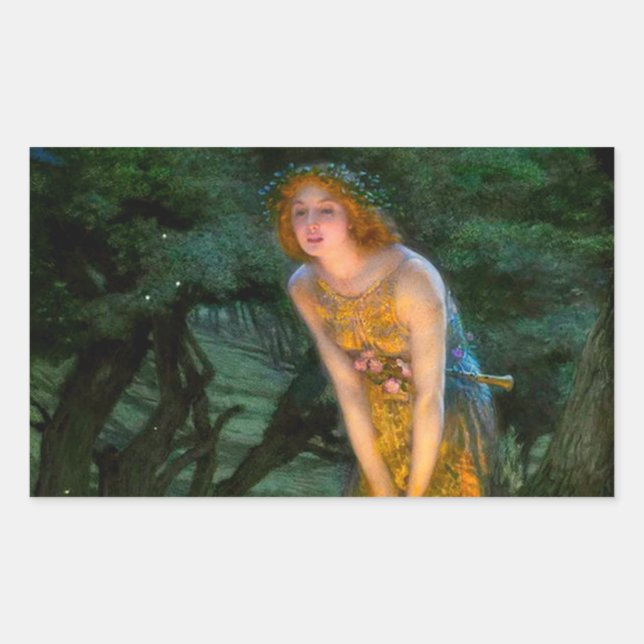 Adesivo Retangular Eve Edward Robert Hughes (Frente)