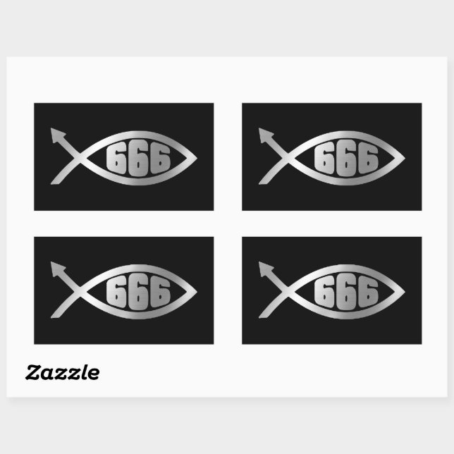 Adesivo Retangular Evolução - 666 (Folha)