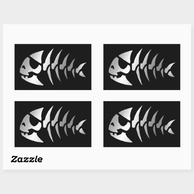 Adesivo Retangular Evolução - Pirata (Folha)