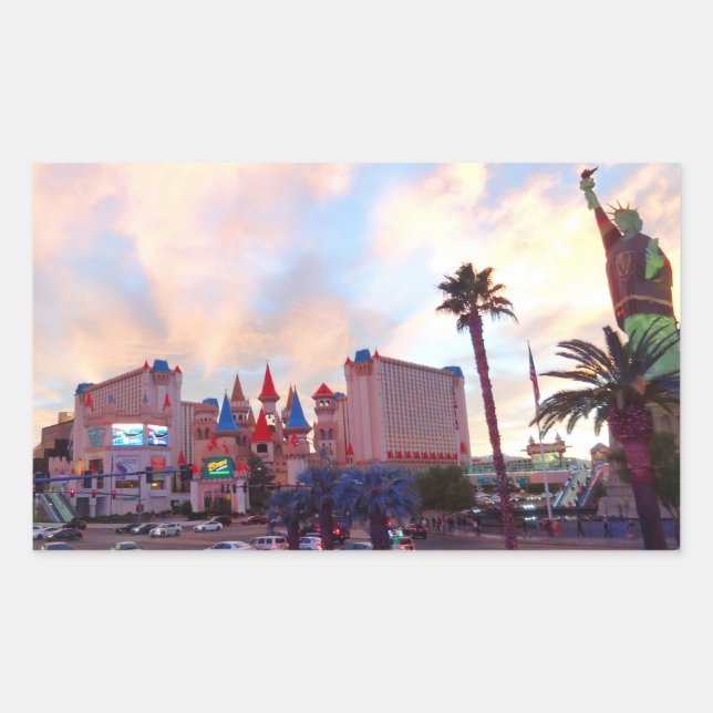 Adesivo Retangular Excalibur Hotel #3-1 Stickers (Frente)
